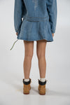 Rhinestone Denim Skirt